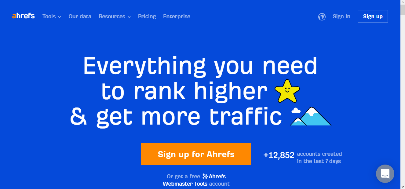 Ahrefs - 5 top seo tool - aranaweb